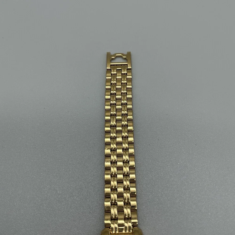 Seiko Womens Watch 24mm Gold Tone Round Dial V700-2K00 New Battery 7.5